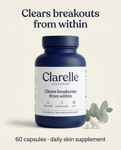 Clarelle Skin Support supplement bottle